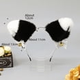 thumbnail image 1 of Diadema con orejas de gato de peluche estilo japonés, bonita, con lazo, estilo lolita, accesorio para la cabeza con orejas de zorro, 1 of 4