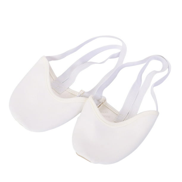 Calcetines de baile antideslizantes 1pc Calcetines de piso de ballet Zapatillas de baile Calcetines deportivos para mujeres Tamaño de niñas L (Blanco)