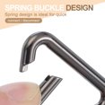 thumbnail image 3 of Triangle Ring Buckle Metal Spring Snap Clip Jump Rings Keychain Belt Fastener for DIY Purses Dark Gray 1", 3 of 7