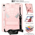 thumbnail image 2 of ELEHOLD Kids Case for iPad 10th Generation 10.9" 2022, Heavy Duty Rugged Cover with Foldable Kickstand  Crossbody Shoulder Strap Pencil Holder Shockproof Case for iPad 10.9" Case,Rosegold, 2 of 6