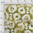 thumbnail image 1 of oneOone Cotton Cambric Olive Green Fabric Florals Quilting Supplies Print Sewing Fabric By The Yard 56 Inch Wide, 1 of 4