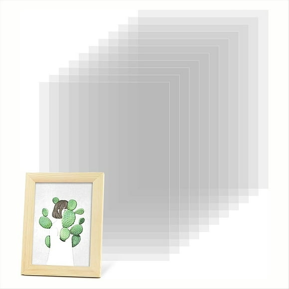 50 Hojas de Acetato Transparentes, Plástico Resistente Al , 4,3 X 6,3 Pulgadas, Plantilla de Plástico Mylar en