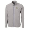 thumbnail image 2 of Men's Cutter & Buck Gray Marquette Golden Eagles Big & Tall Adapt Eco Knit Hybrid Recycled Full-Zip Jacket, 2 of 3