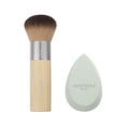 thumbnail image 2 of Blend + Blur Makeup Brush and Sponge Duo, Makeup Blender Sponge & Foundation Brush, For Liquid & Cream Makeup, Cloud Skin, Eco Friendly, Latex-Free, Cruelty Free, & Vegan, 2 Piece Set, 2 of 4