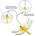 thumbnail image 3 of CaiYueKe Libellule Colorée Réaliste Suspendue Ornement Extérieur Jardin Patio Déco Anti-Insectes Répulsif Décoration Plastique Résistant aux Intempéries Maison Cour Lutte Antiparasitaire, 3 of 5