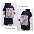 thumbnail image 6 of FORMRS Women's Travel Backpack Purse Anti-Theft Hidden Pockets Casual Shoulder Bag, Pastel Purple Marble Pattern, 6 of 7
