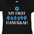 thumbnail image 4 of Inktastic My 1st Hanukkah Dreidels in Blue with Star of David Boys or Girls Baby Bodysuit, 4 of 5