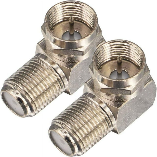 LNGOOR 90 Degree Adapter Extend Rg6 Coaxial Cables Wall Mounted Tvs Connector Manage Cables Efficiently Tight Space Installation Protect Input Jack Directtv And Dish Network