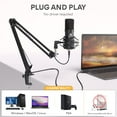 thumbnail image 2 of MAONO Kit de Microphone USB Podcasting (AU-A04) /noir / Boîte Ouverte, 2 of 6