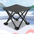 thumbnail image 2 of Portable Outdoor Folding Stool: A Lightweight, Quick-To-Setup Chair For Everyone Black Large, 2 of 9