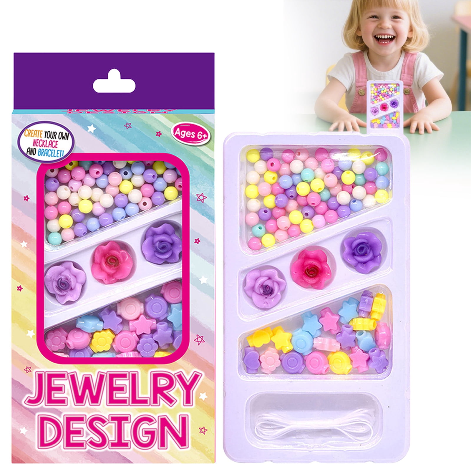 Cra-Z-Art Be Inspired ABC Fashion Bead Bracelet Studio, 800+ Multi