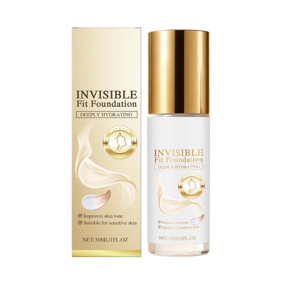 Color Changing Foundation,Foundation Makeup Full Coverage Foundation,Two-in-One Color-Changing Foundation 30ml - Hydrating, Long-Lasting, Lightweight, Perfect for All Skin Types(Multicolor1pc)