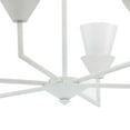 thumbnail image 4 of P400372-197-Progress Lighting-Pinellas - 6 Light Chandelier-11.25 Inches Tall and 30 Inches Wide-Whiteplaster Finish, 4 of 9