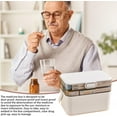 thumbnail image 3 of Dust-Proof Medicine Box, Medicine Organizer Chest,Large Capacity Medicine Cabinet Layer Medicine Cabinet - Removable Medicine Cabinet Pill Home Organizer for Home,White, 3 of 9