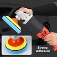 thumbnail image 3 of 2Pcs Plastic Flexible Edge Polishing Buffing Hook and Loop Backing Pad Polishing Machine Replacement Parts with Sponge Dark Orange 150x40mm Diy, 3 of 6
