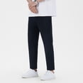 thumbnail image 5 of CLOISE Mens Travel Pants with Pockets Big and Tall Long Pants Casual Trousers Stretchy Solid Baggy Bottoms Beach Clothes, 5 of 7