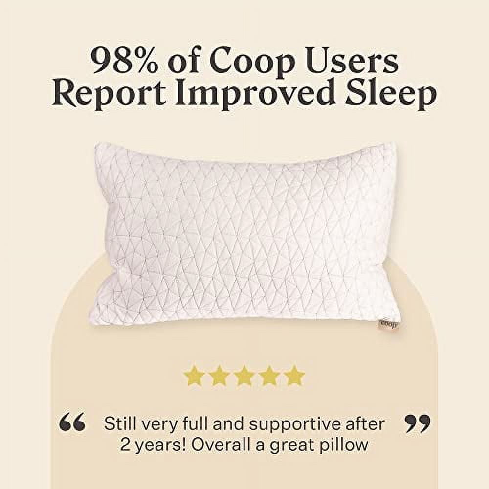 Coop Home Goods Cut-Out Side Sleeper Pillow - Notch Memory Foam Pillow,  Cervical Pillow for Side Sleepers, Neck Pillows for Pain Relief Sleeping,  Ergonomic Pillow, Bed Pillow for Sleeping (King Size)