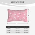 thumbnail image 6 of Bixox Pink Flamingos and Flowers Printed Pillow Protector,Super Soft Ideal for Home,Guests,Rentals - 16"x24", 6 of 8