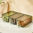 thumbnail image 2 of Refrigerator Storage Box with Handle Sealed Lid Large Capacity Built-in Drainboard Transparent Food-grade Multifunctional Fridge Fruit Vegetable Organizer for Kitchen, 2 of 8