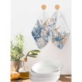 thumbnail image 2 of Blue Coastal Kitchen Dish Towels for Drying Dishes Set of 4, Summer Beach Starfish Weeping Eucalyptus Waffle Weave Microfiber Hand Tea Bathroom Towels Quick Dry & Absorbent Towel 12x12, 2 of 7