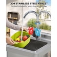 thumbnail image 3 of EDTara 18" Stainless Steel Utility Sink, Freestanding Commercial Single Bowl With Cold and Hot Water Pipe for Versatile Use In Kitchen or Laundry, 3 of 5