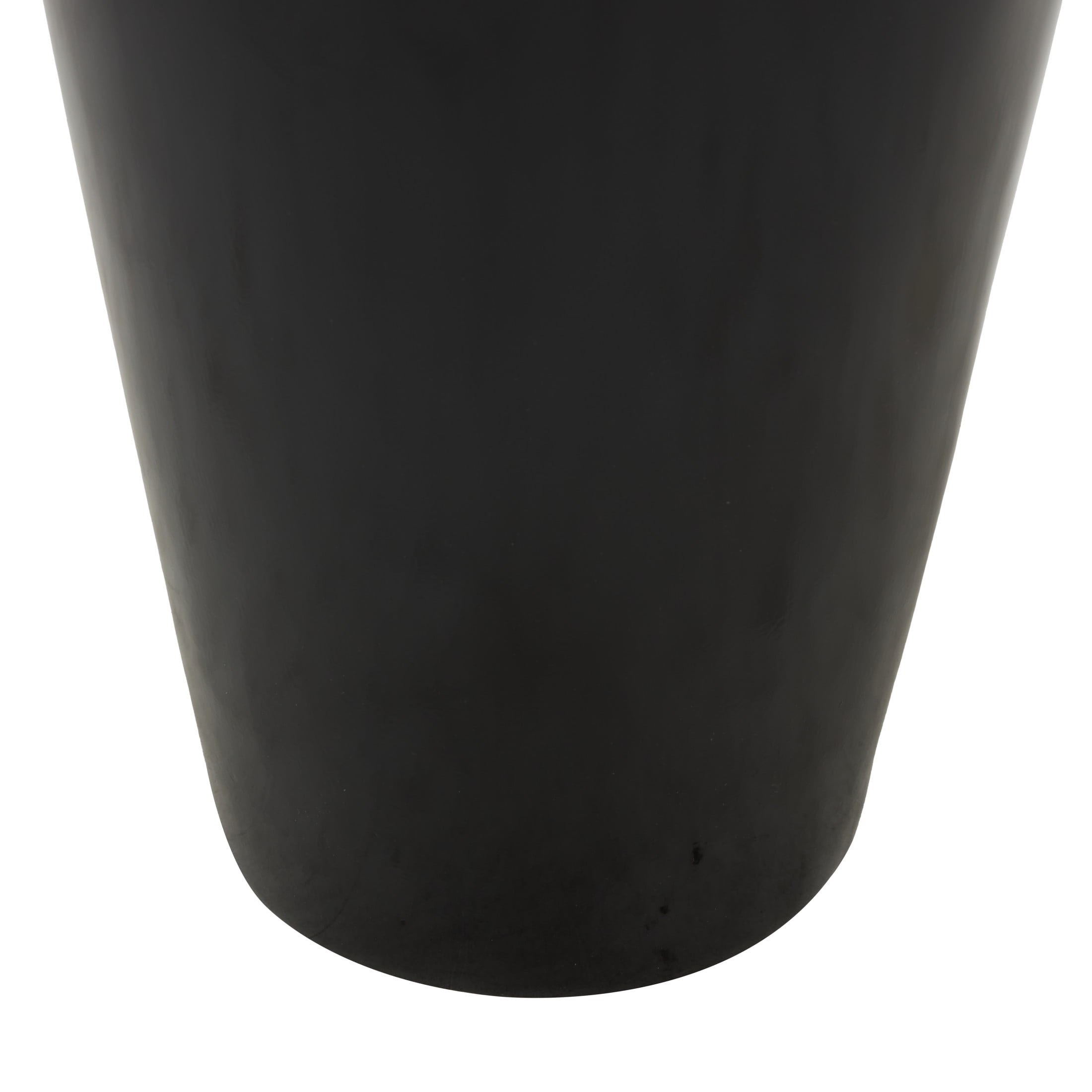 DecMode 35" Floor Black Fiberglass Vase