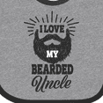 thumbnail image 4 of Inktastic I Love My Bearded Uncle Boys or Girls Baby Bib, 4 of 4