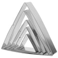 thumbnail image 4 of 5pcs Stainless Steel Cake Ring Triangle Shape Cake Mold Mousse Cake Cutter Baking Mold, 4 of 4