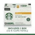 Starbucks, 2X Caffeine Blonde Roast KCup Coffee Pods, 12 Count