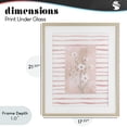 thumbnail image 4 of Stupell Industries Traditional White Cosmos on Pink Stripes Birch Framed Print Under Glass, 17 x 21, by Lucille Price, 4 of 8
