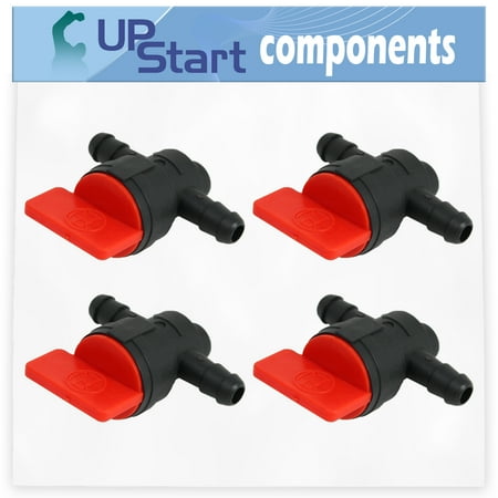 4-Pack 698183 Fuel Shut Off Valve Replacement for Toro 74582 (270000001-270999999)(2007) Lawn Tractor - Compatible with 494768 Fuel Cut Off Shut Off Valve
