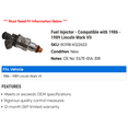 thumbnail image 2 of Fuel Injector - Compatible with 1986 - 1989 Lincoln Mark VII 1987 1988, 2 of 2