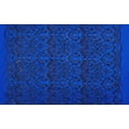 thumbnail image 2 of Zelouf Aoa Floral Embroidery Sequins Scuba  , Sewing, DIY, Crafts Fabric by the Yard, Cobalt Delight, 50 Yard, 2 of 2