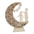 thumbnail image 4 of Estatua de madera con luz de luna para Ramadán, señal de Eid Mubarak, decoración de mesa Estilo A, 4 of 9