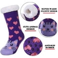 thumbnail image 6 of Kids Slipper Socks Boys Girls Fuzzy Soft Thick Cozy Warm Fleece lined Winter Indoor Christmas Socks, 6 of 6