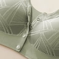 thumbnail image 6 of Womens Everyday Bras, Daisy Bras for Older Women Front Closure, Seamless Full Coverage Daisy Bra for Seniors, Daily Comfort Breathable No Underwire Bra M-2XL, 6 of 7