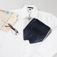 thumbnail image 4 of Corbata De Moño Con Lunares Corbata De Ascot Corbata De Fiesta Formal Para Hombre Azul Marino Talla única, 4 of 5