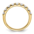 thumbnail image 3 of FJC Finejewelers 14 kt Yellow Gold  9 Stone G H I True Light Moissanite Band 3 mm, 3 of 8