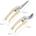 thumbnail image 2 of Blade pruner, garden pruner, branch pruner, florist scissors, set of 2 multi-function garden pruners for cutting flowers and fruit trees, ergonomic, 2 of 5