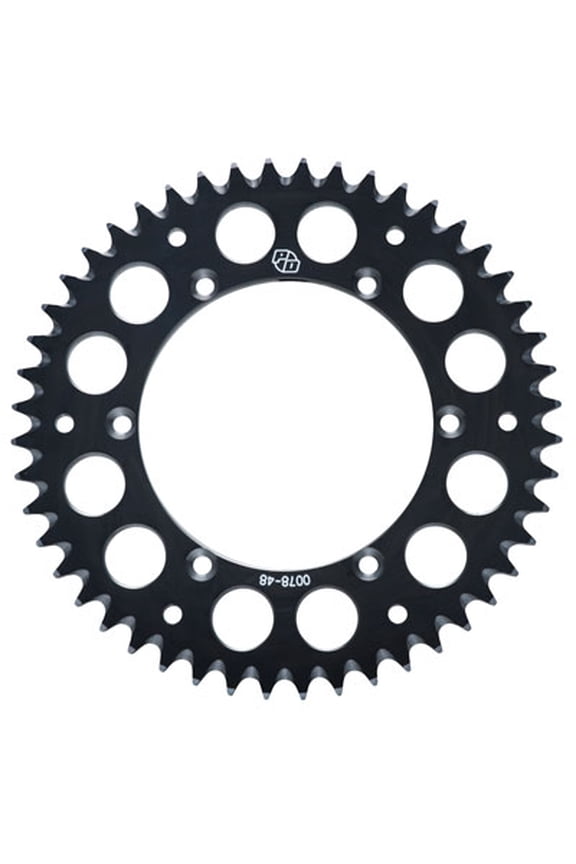 Primary Drive Rear Aluminum Sprocket 47 Tooth Black for Suzuki RM85 2002-2009