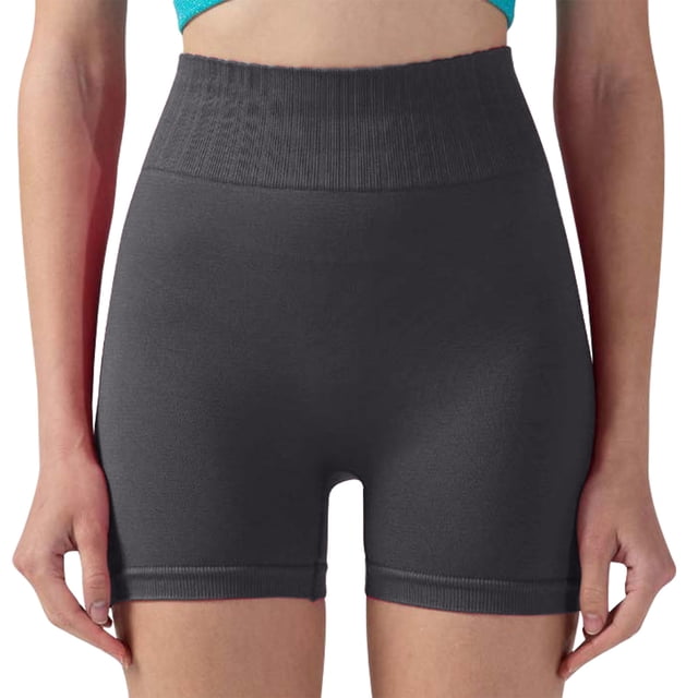 TaTaai Women's High Waisted Yoga Shorts Tummy Control Breathable Compression Gym Workout Running Non See Through Athletic Fitness Tight Training Pants Gift