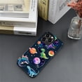 thumbnail image 6 of Case for iPhone 14 Pro Case, Hybrid 2-Layer Silicone Protective Glossy Case for Girl Women Case for iPhone 14 Pro Dinosaur Universe Pattern, 6 of 7
