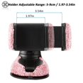 thumbnail image 5 of Luxtrada Bling Car Phone Mount Rhinestone Crystal Car Interior Decoration Universal Cell Phone Holder Clip with Air Vent Base for Dashboard Windshield and Air Vent, 5 of 10