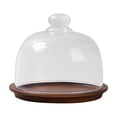 thumbnail image 2 of weibbin Mini Dessert Plate with Glass Dome Cover Cake Tray Stand for Display Storage and Party Serving, 2 of 6