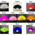 thumbnail image 2 of 10Colors Wedding Party Accessories Crafts Gifts Feather Fans Handmade Dance Fan White Hand Fan Ladies Folding Fan PURPLE, 2 of 8