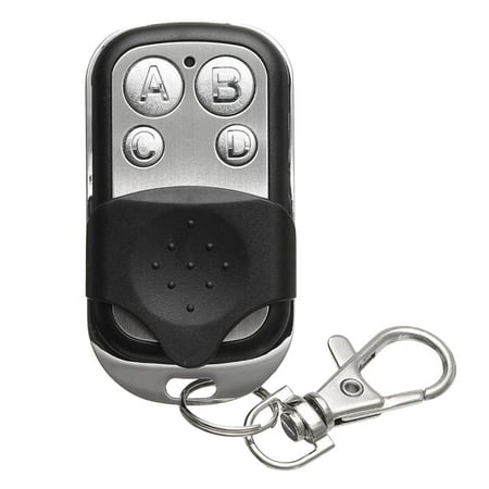 

HMPEAIIY 433MHz Rolling Code 4 Button Remote Control For Garage Door Cloneable Keyfob