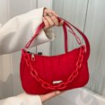 thumbnail image 4 of Bolsa Mujeres bordado hilo femenino embrague cadena decoración Hobo (rojo) JShteea Para Estrenar, 4 of 8