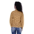 thumbnail image 4 of Moomaya Womens Button Down Top Solid Schiffli Cotton Full Sleeve Casual Summer Kurta Shirt, 4 of 8
