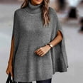 thumbnail image 4 of Babysbule Plus Size Womens Sweaters New Arrivals Women's Fashion Long Sleeves Crew Neck Loose Solid Color Tops Blouse Knitted Sweater Clearance Women's Fashion, 4 of 5