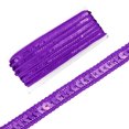 thumbnail image 1 of 0.5 Inch x 10 Yards Sequin Ribbon Trim Strip for Crafts Embellishments, Dark Purple, 1 of 7